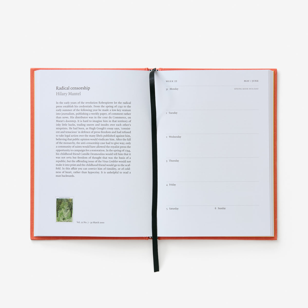 LRB Diary for 2027: What was reading?