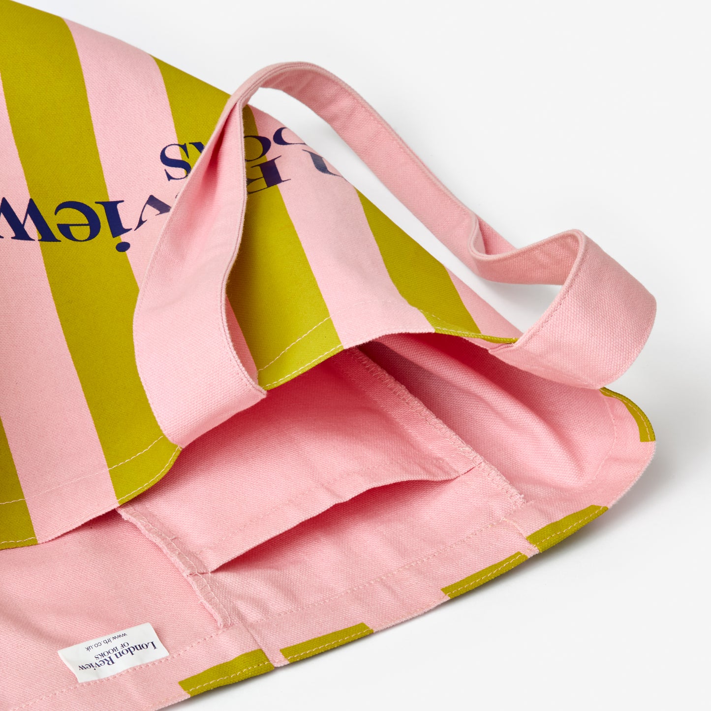 LRB Pink & Green Stripe Tote Bag - LIMITED EDITION