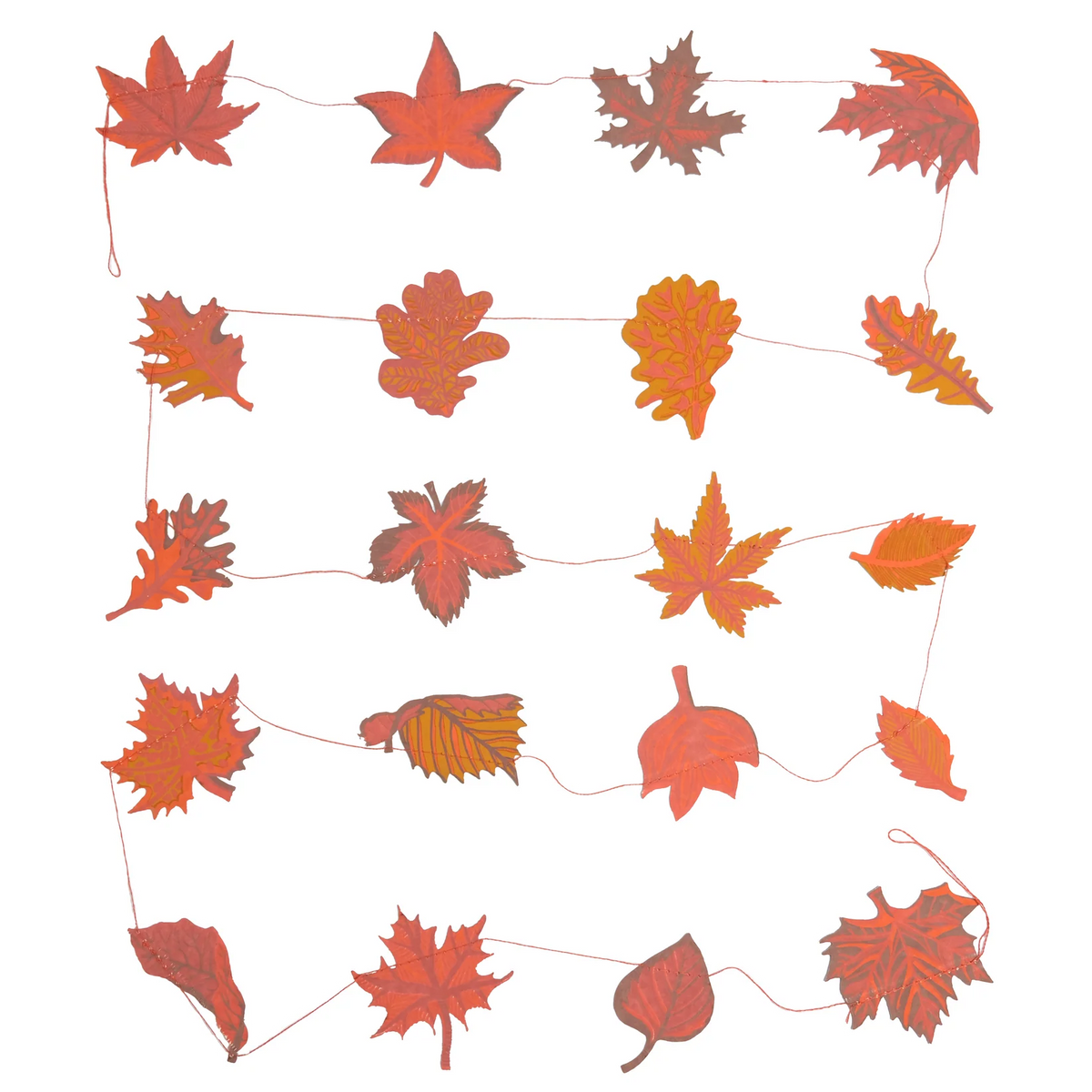 Autumn Leaves Sewn Garland