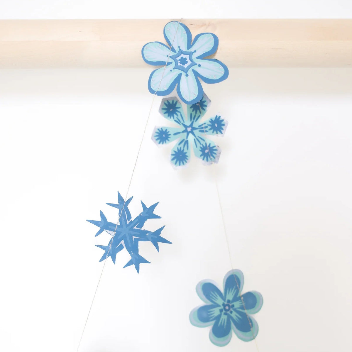 Snowflake Sewn Garland