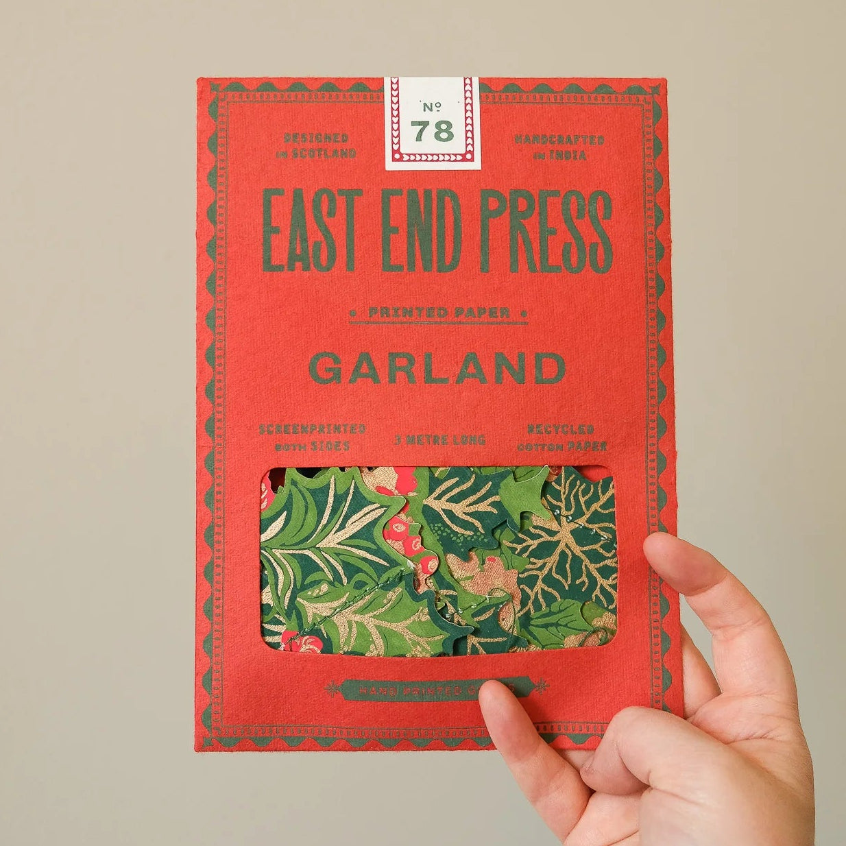 Holly and Ivy Garland